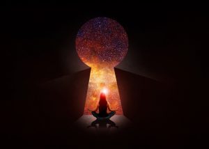 woman meditation in universe t20 RzEWYJ 1